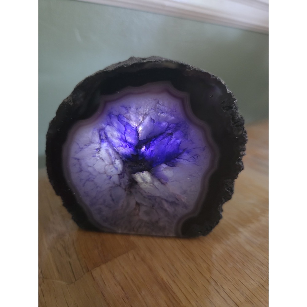 Purple Agate Tea Light Votive Candle Holder